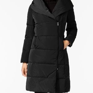 Cole Haan Asymmetrical Pillow-Collar Puffer Coat